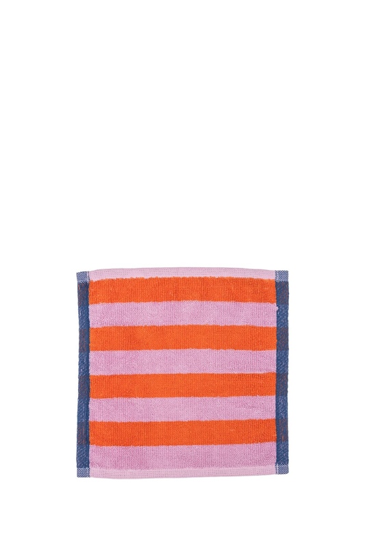 Frottee Abwaschtuch STRIPES ROSA ORANGE
