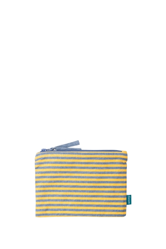 Kosmetiktasche STRIPES BLAU GELB