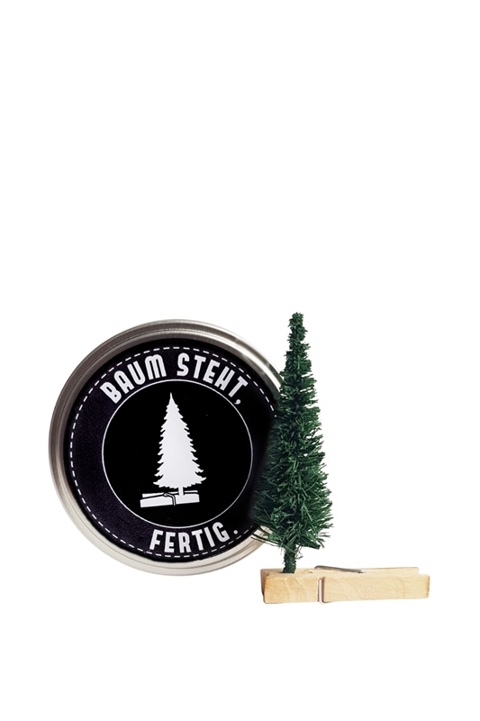 Baum steht, fertig - Mini Weihnachtsbaum