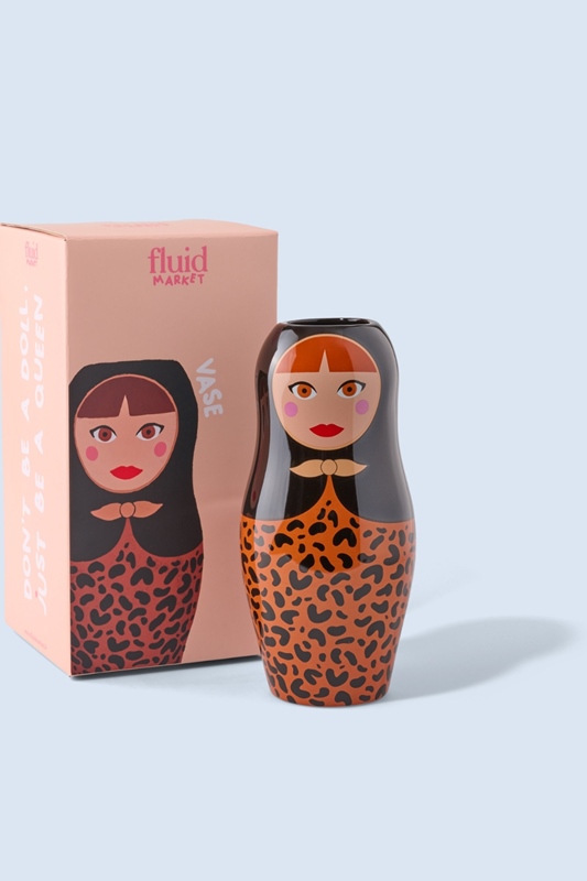 Vase DOLLS LEOPARD