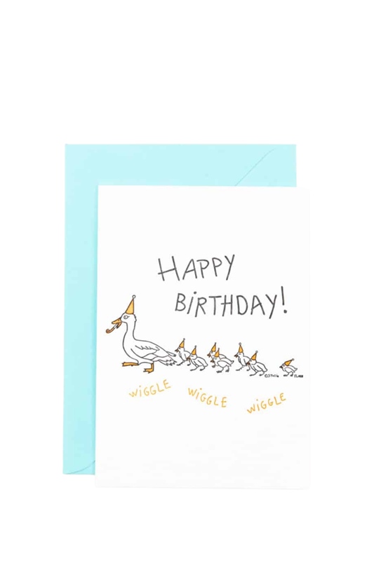 Karte mit Umschlag WIGGLE WIGGLE
