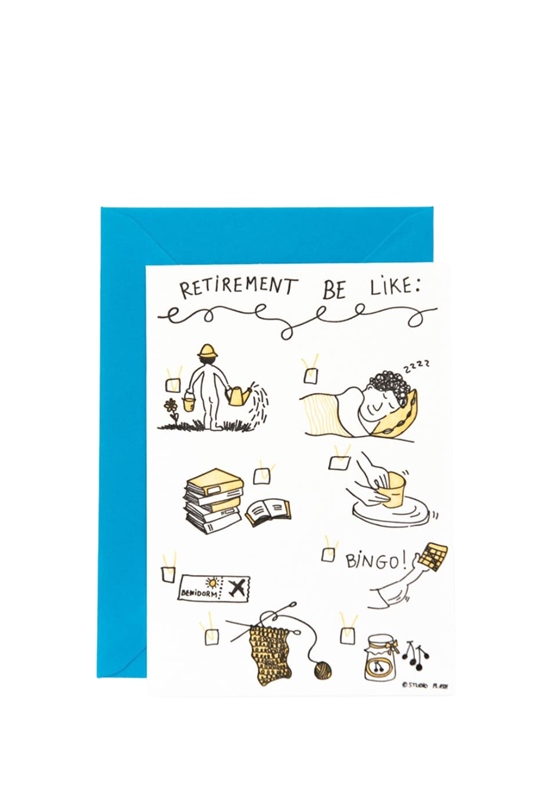 Karte mit Umschlag RETIREMENT BE LIKE