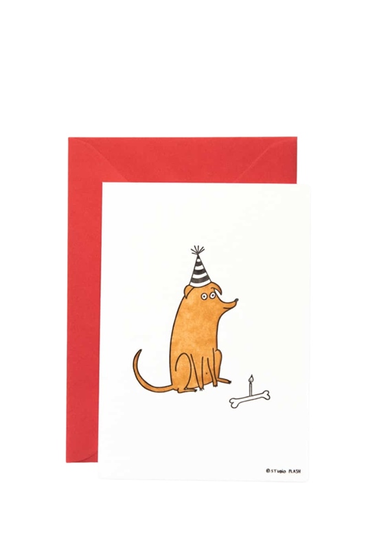 Karte mit Umschlag BIRTHDAY DOG