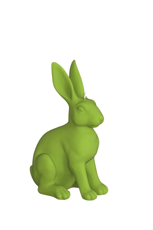 Hasenkerze Samt LIMETTE