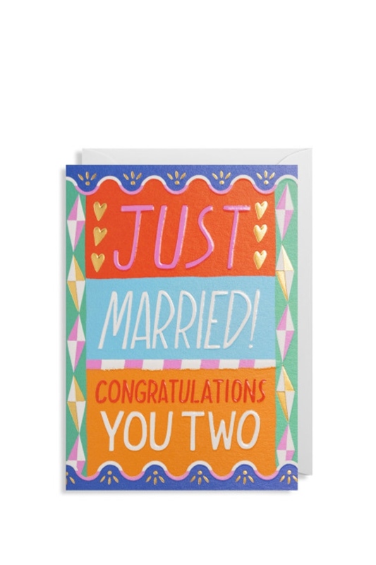 Klappkarte JUST MARRIED