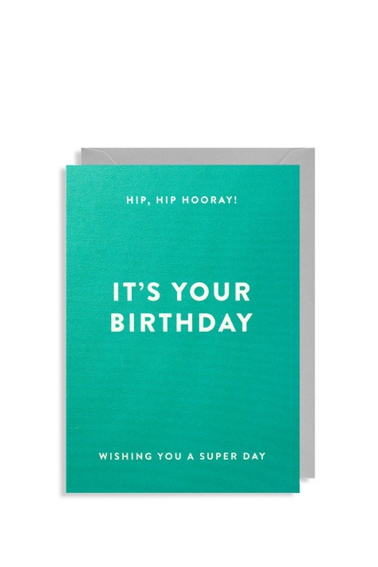 Klappkarte IT`S YOUR BIRTHDAY