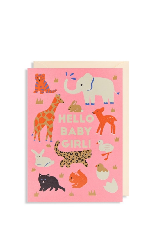 Klappkarte HELLO BABY GIRL