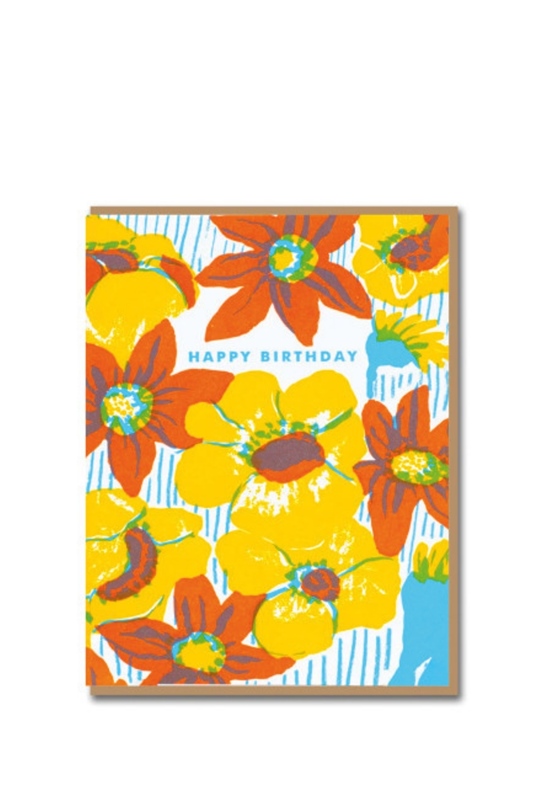 Klappkarte BOLD FLOWER BIRTHDAY