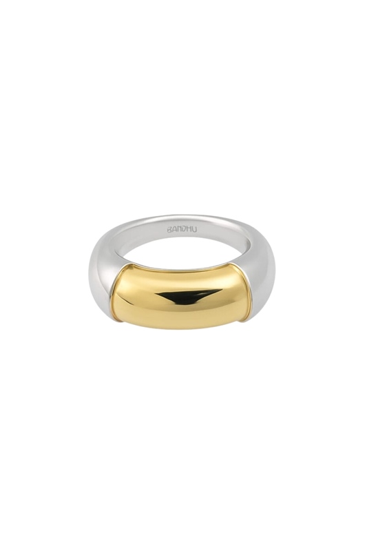 Ring Duo Linked GOLD SILBER