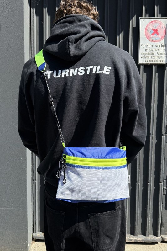 Tasche Sacoche Large WHITE BLUE YELLOW