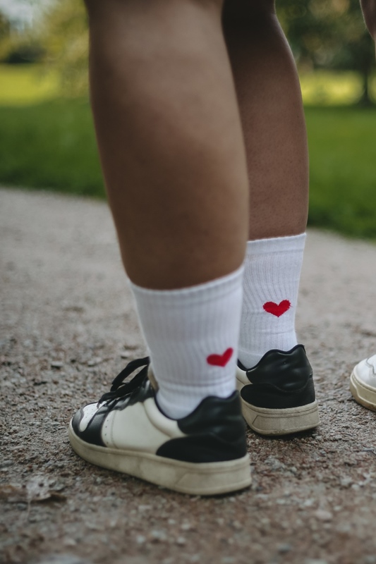 Socken HERZ ROT