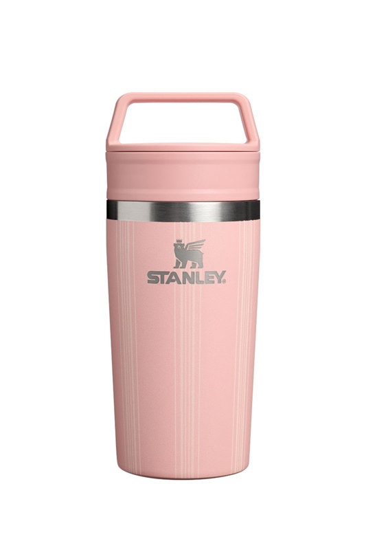 Travel Mug 350ml PEACH PICNIC STRIPE