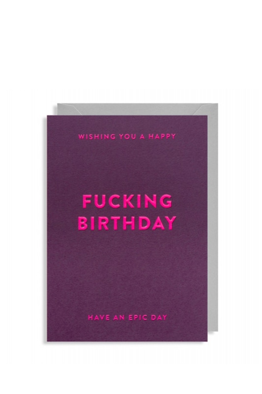Klappkarte FUCKING BIRTHDAY