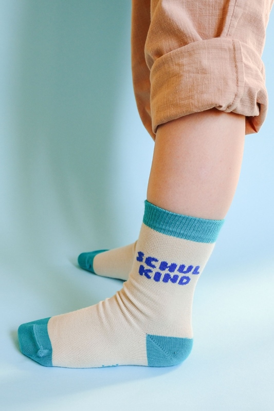 Socken Schulkind BLAU GRÜN