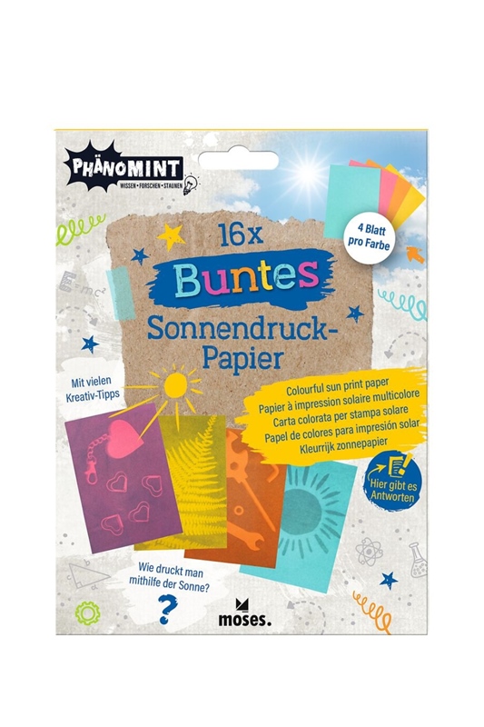 PhänoMINT Buntes Sonnendruckpapier