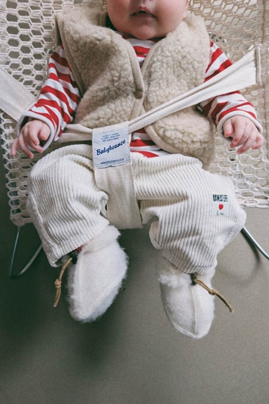 Weste LULU Baby SAND BROWN