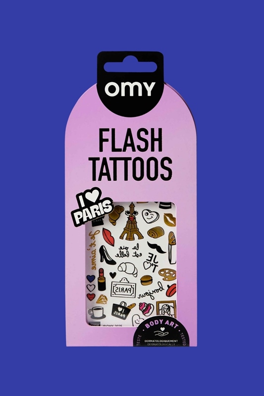 Flash Tattoos I LOVE PARIS