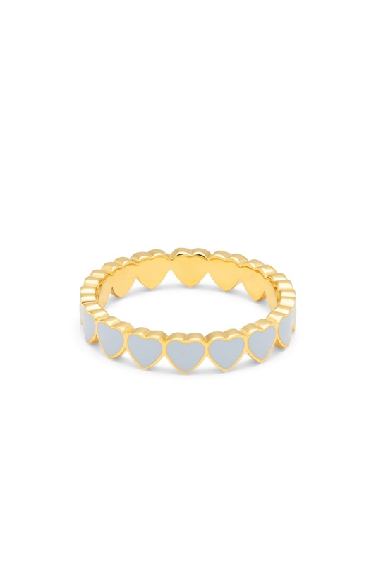 Ring Hearts Gold SKYRIDE BLUE