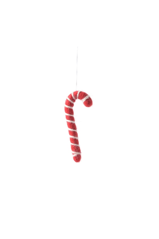 Hänger Candy Cane RED WHITE