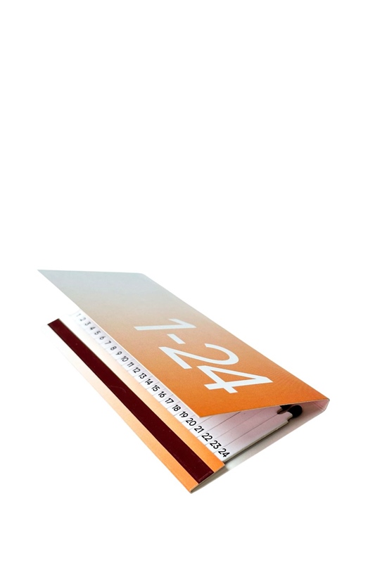 Streichholz Adventskalender ORANGE