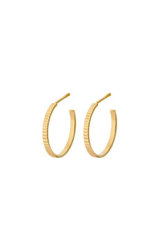 Creole Sea Reflection Hoops 20 mm GOLD