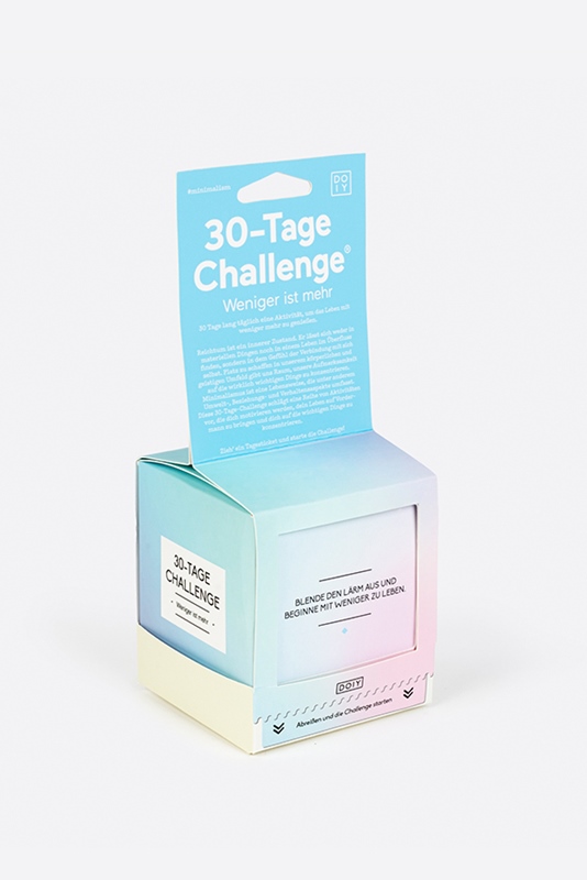 30-Tage Challenge WENIGER IST MEHR