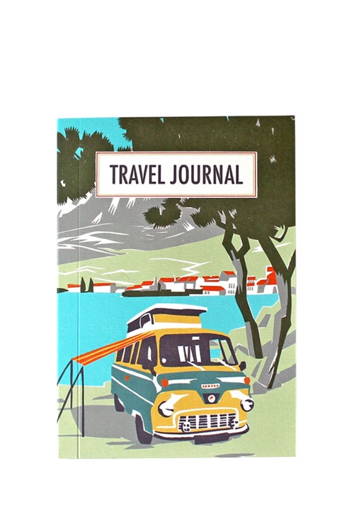 Travel Journal BEACH CAMPER yellow